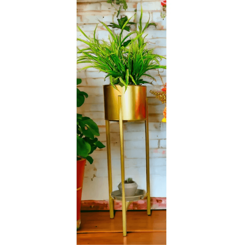 Spherevant Gold Metal Plant Stand For Home Decor — product view 1