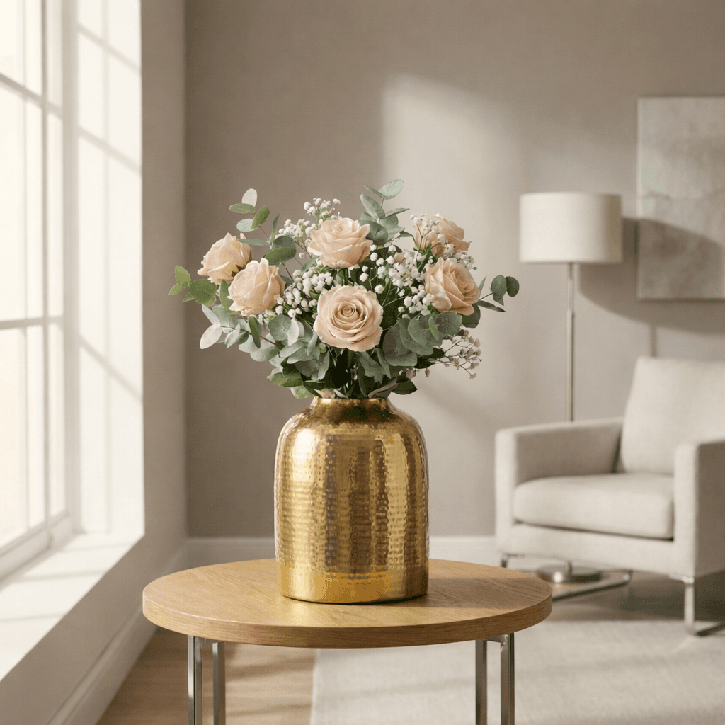 Gold Metal Flower Vase For Home Decor — product view 1